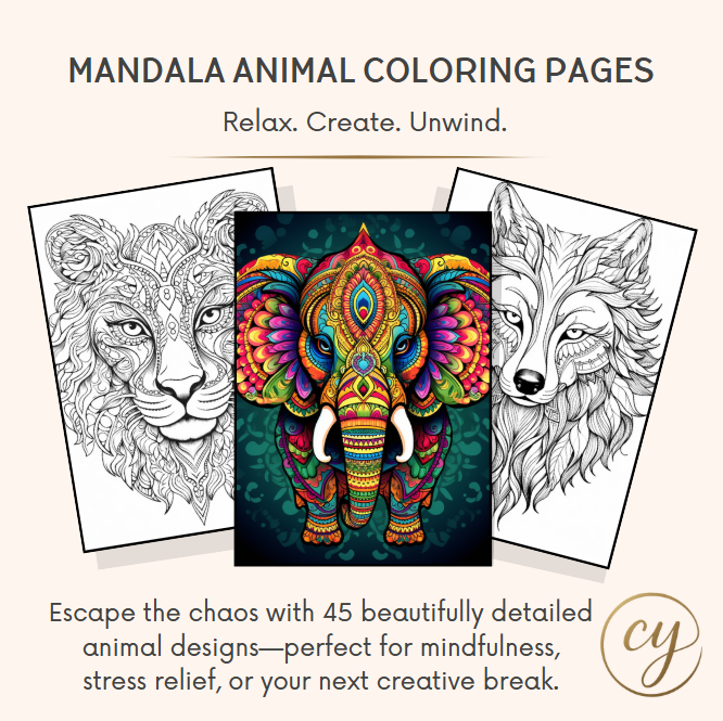 45 Mandala Animal Coloring Pages
