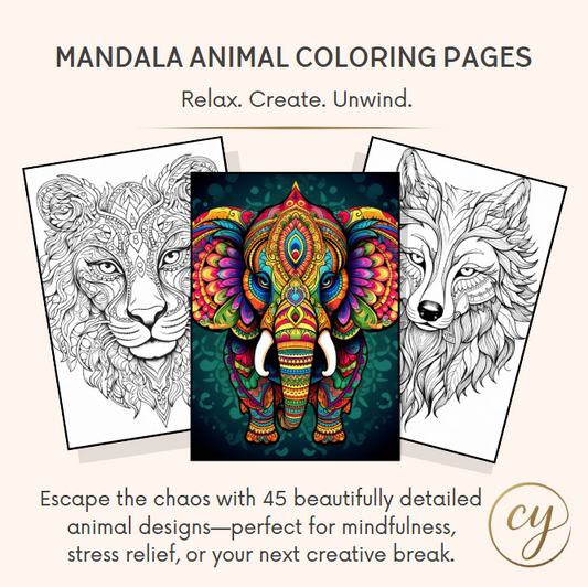 45 Mandala Animal Coloring Pages
