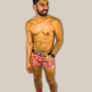 Men's Electric Zebra Boxer Trunk Underwear with Pouch