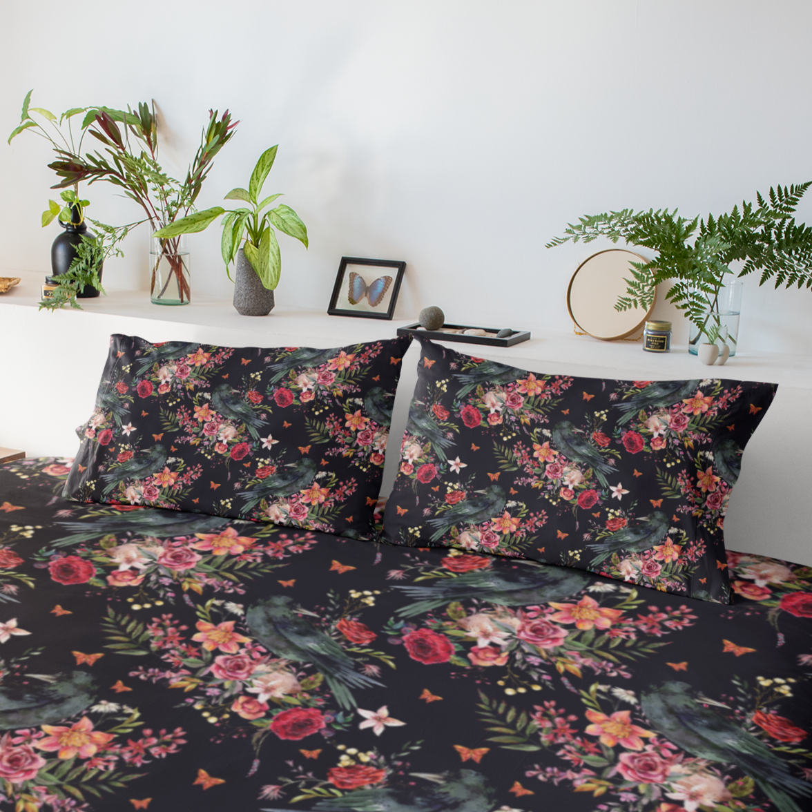 THE RAVEN OF THE WOOD DELUXE MICROFIBER PILLOW SHAM