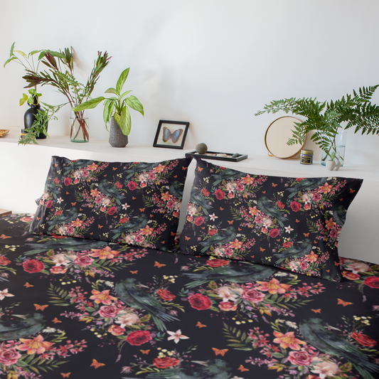 THE RAVEN OF THE WOOD DELUXE MICROFIBER PILLOW SHAM