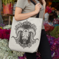 THIRD EYE RAM SKULL HEAVY-DUTY CANVAS TOTE BAG