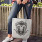 THIRD EYE RAM SKULL HEAVY-DUTY CANVAS TOTE BAG
