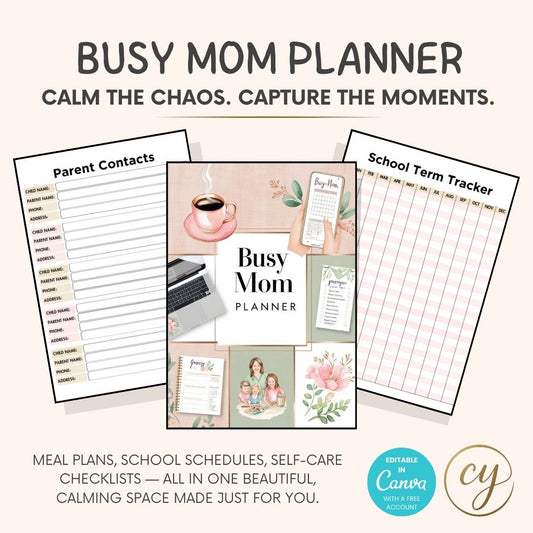 2025 Ultimate Mom Planner | 50+ Pages
