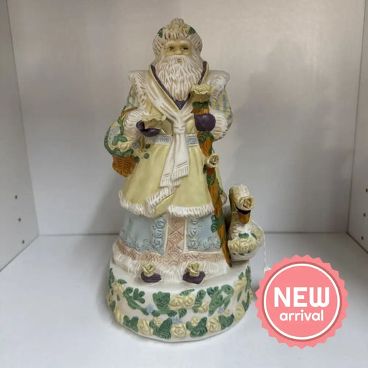 Old World Santa With Duck Musical Used Home Decor