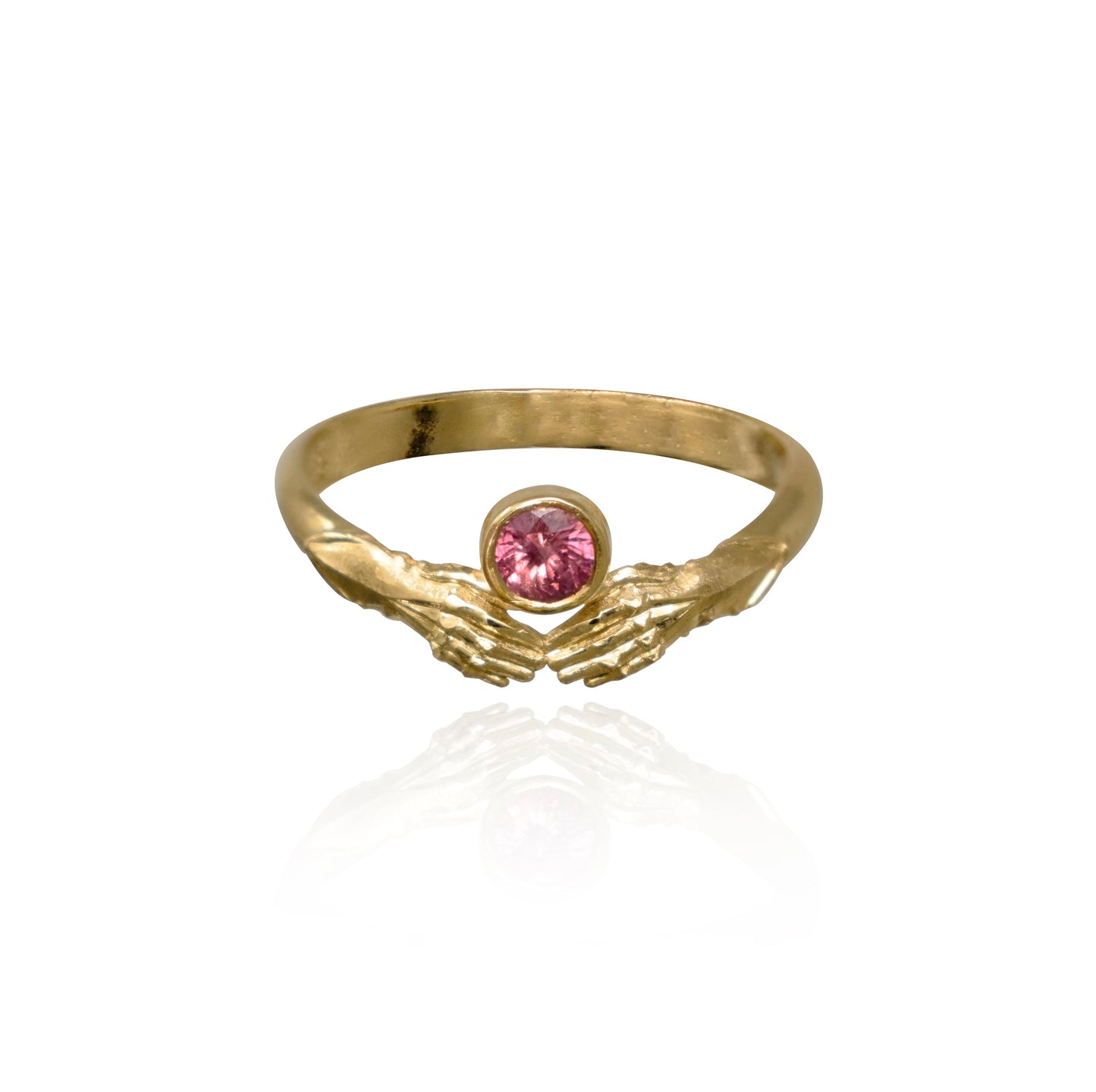 STRONGHOLD CONTOUR RING WITH PADPARADSCHA SAPPHIRE
