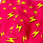 Pink Lightning Bolt Unisex Novelty Crew Socks