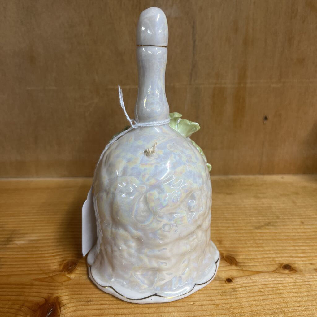 PORCELAIN CERAMIC YELLOW FLOWER BELL-Thriftique Marketplace