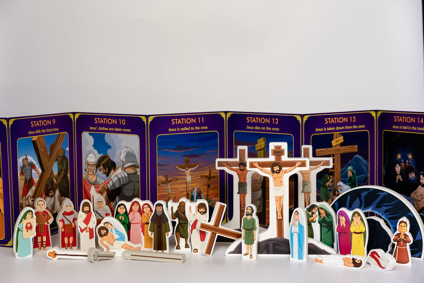 STATIONS OF THE CROSS PRAY & PLAY SET - BY SAINTLY HEART & BROTHER FRANCIS