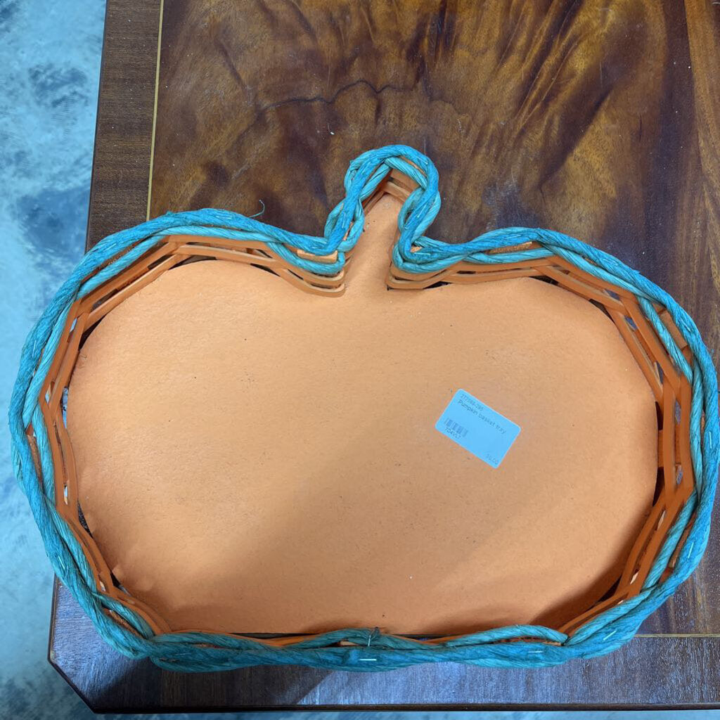 PUMPKIN BASKET TRAY-Thriftique Marketplace