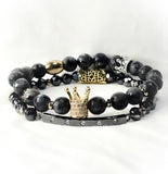 THE GOLD LARVIKITE CROWN SET