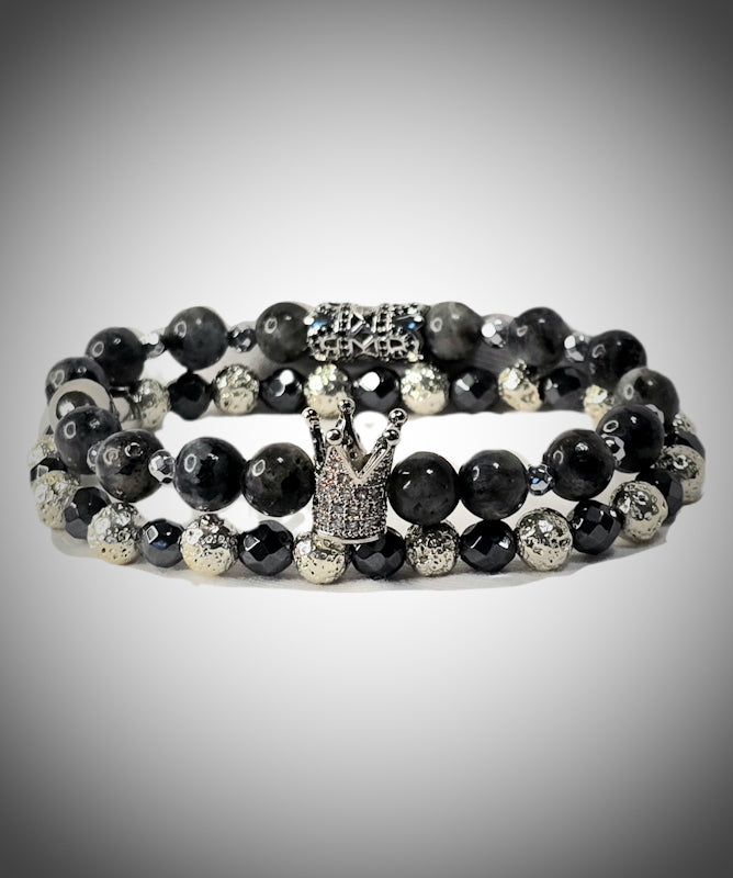 THE SILVER LARVIKITE CROWN SET