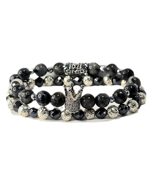 THE SILVER LARVIKITE CROWN SET