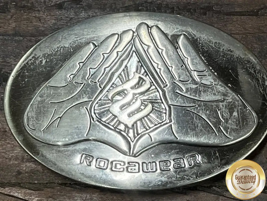 ROCA WEAR LARGE OVAL BELT BUCKLE-Thriftique Marketplace