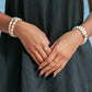 STRETCHY PINK OPAL AND PIKAKE BRACELET - AONANI
