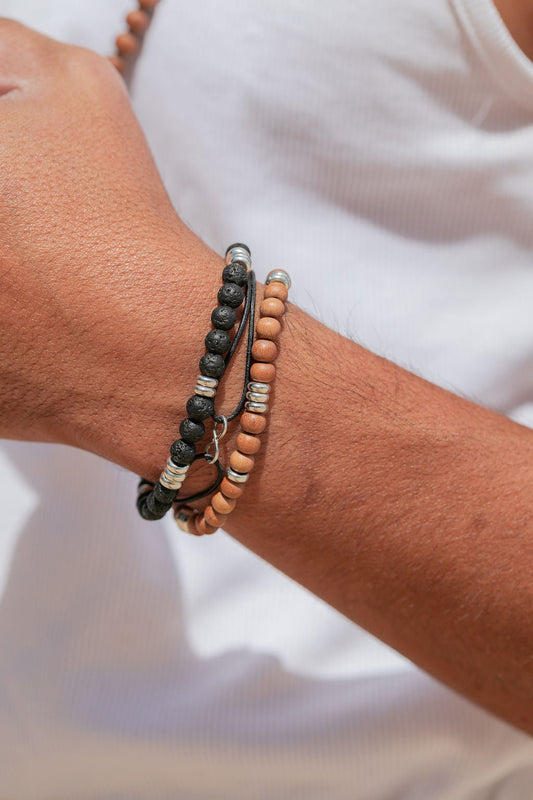 STRETCHY UNISEX MEN'S LAVA BRACELET - KALAMA