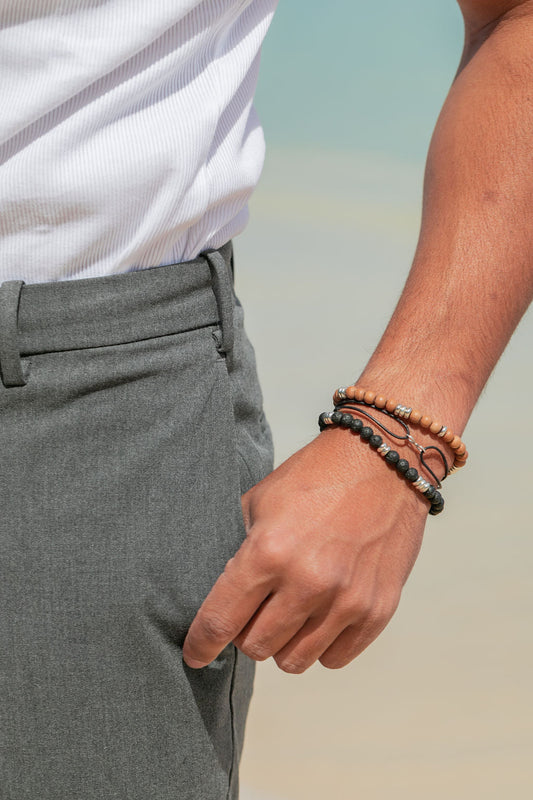 STRETCHY UNISEX MEN'S LAVA BRACELET - KALAMA