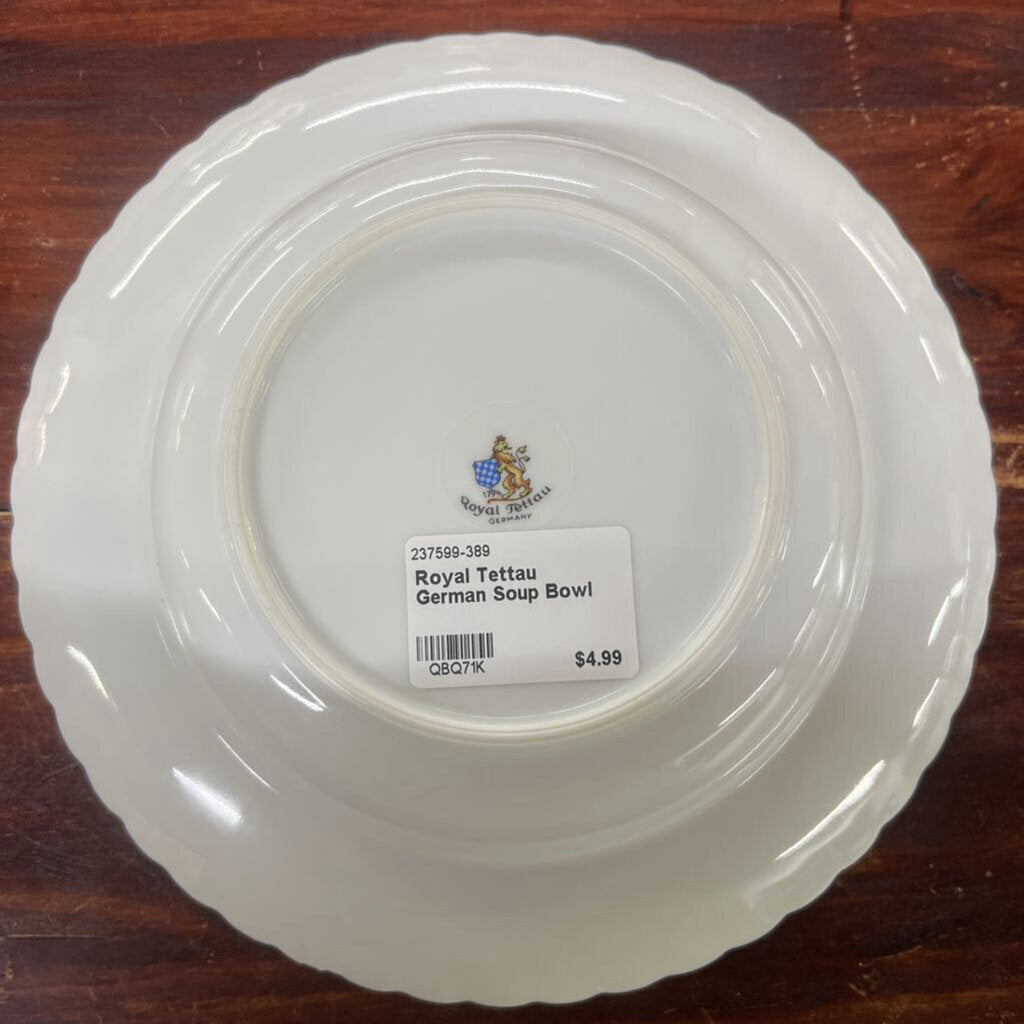 ROYAL TETTAU GERMAN SOUP BOWL-Thriftique Marketplace