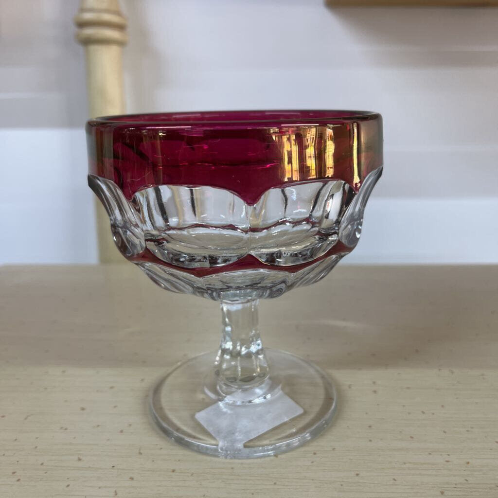 RUBY RED WINE GOBLET-Thriftique Marketplace