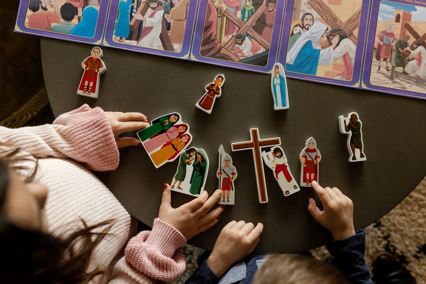 STATIONS OF THE CROSS PRAY & PLAY SET - BY SAINTLY HEART & BROTHER FRANCIS