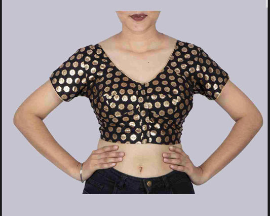 TRADITIONAL READY MADE BLOUSE FOR SAREE – ETHNIC WEAR FOR WOMEN - 10E4