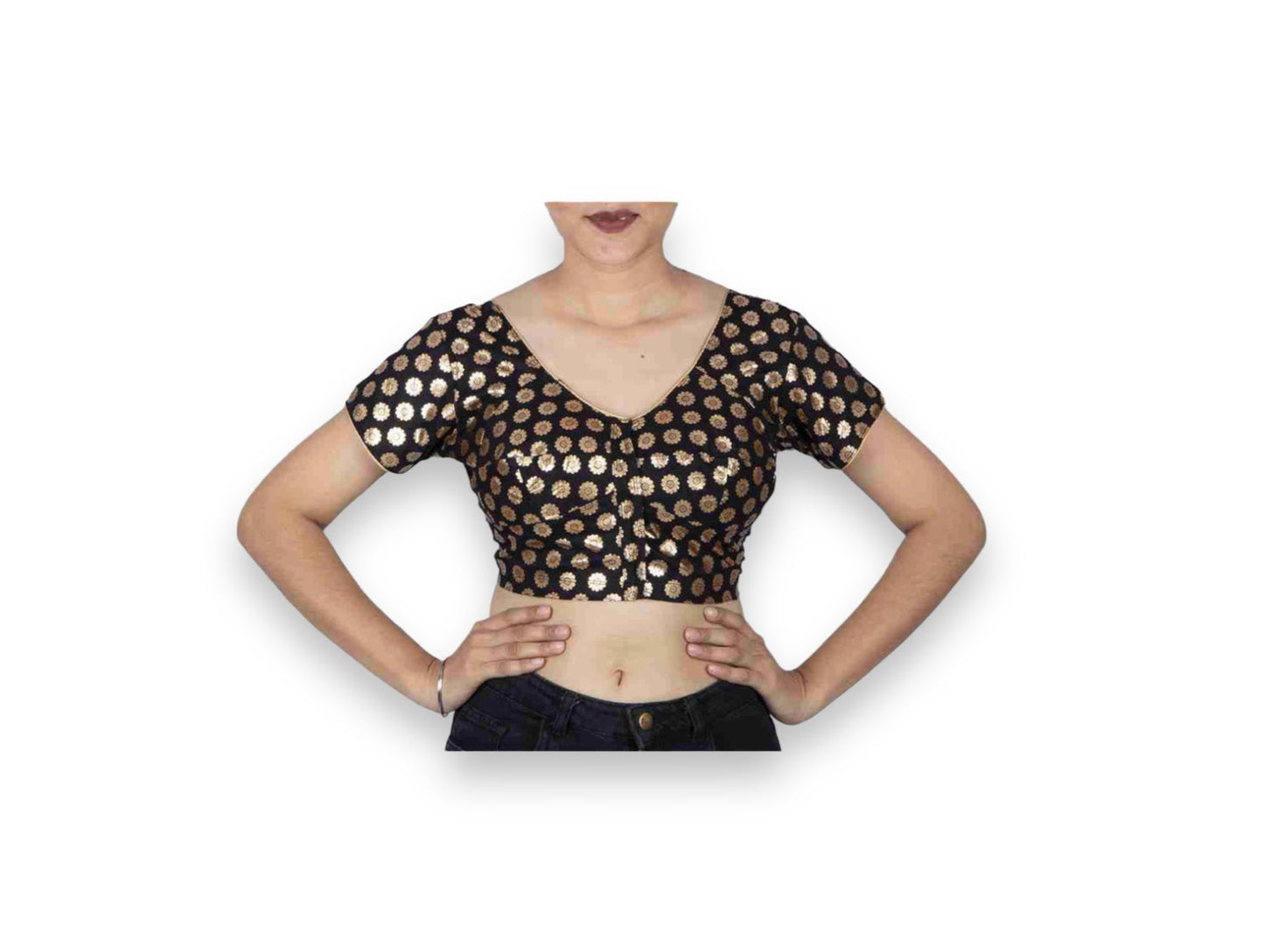 TRADITIONAL READY MADE BLOUSE FOR SAREE – ETHNIC WEAR FOR WOMEN - 10E4
