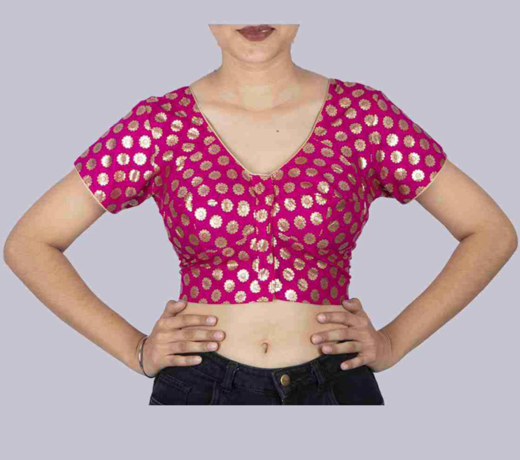 TRADITIONAL READY MADE BLOUSE FOR SAREE – ETHNIC WEAR FOR WOMEN - 102