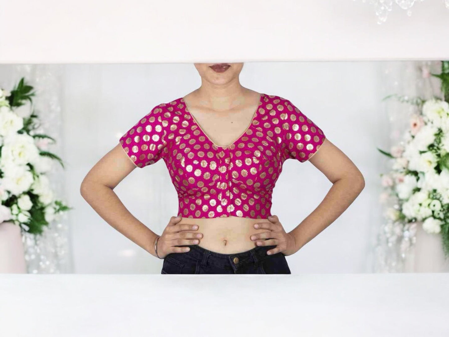 TRADITIONAL READY MADE BLOUSE FOR SAREE – ETHNIC WEAR FOR WOMEN - 102