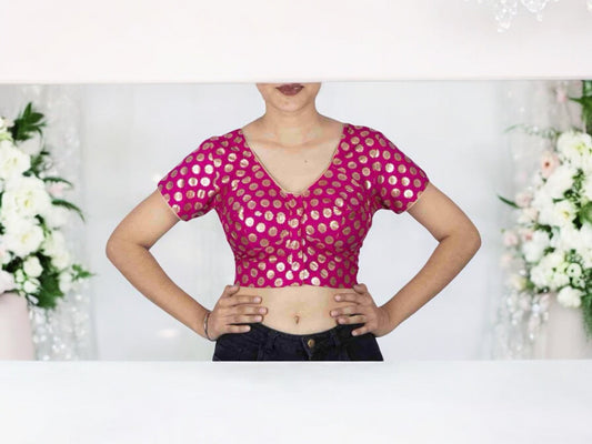 TRADITIONAL READY MADE BLOUSE FOR SAREE – ETHNIC WEAR FOR WOMEN - 102
