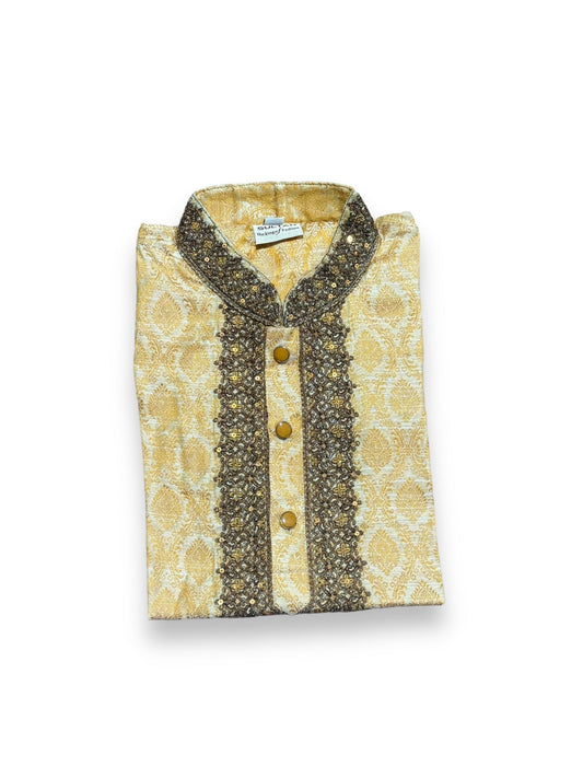 TRADITIONAL BOYS EMBROIDERY WORK COTTON KURTA- 06