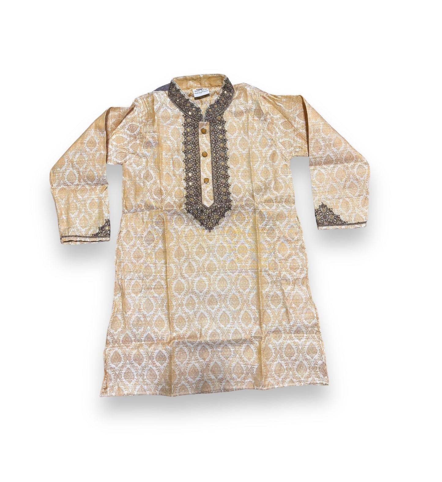 TRADITIONAL BOYS EMBROIDERY WORK COTTON KURTA- 06