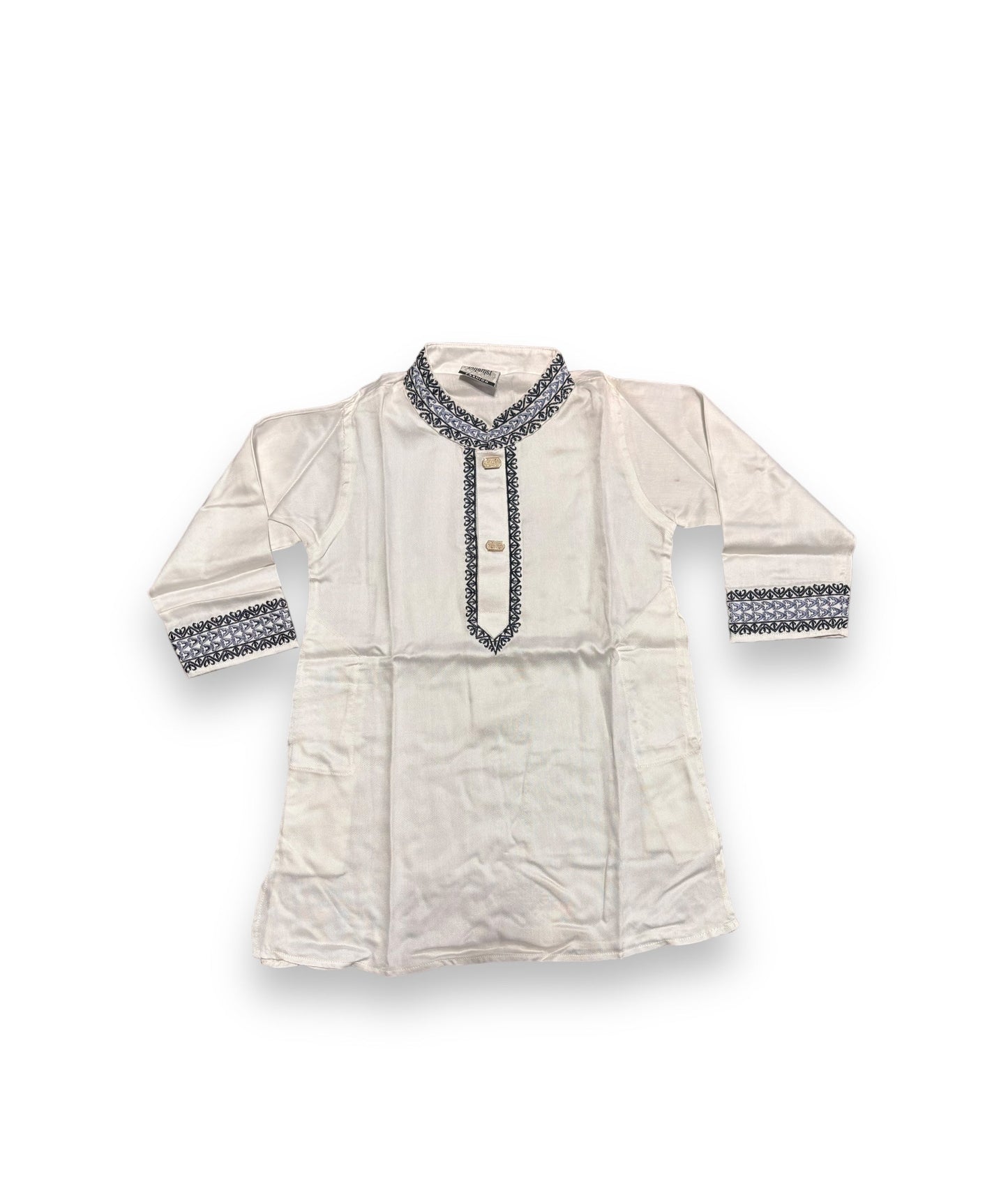 TRADITIONAL BOYS WHITE SOFT COTTON KURTA-02