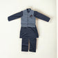 TRADITIONAL SOFT COTTON KURTA, PAJAMA AND COAT SET FOR BOYS - ETHNIC WEAR- 211