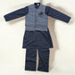 TRADITIONAL SOFT COTTON KURTA, PAJAMA AND COAT SET FOR BOYS - ETHNIC WEAR- 211