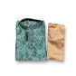 TRADITIONAL BOYS BOTTLE GREEN SILK KURTA PAJAMA - 6351