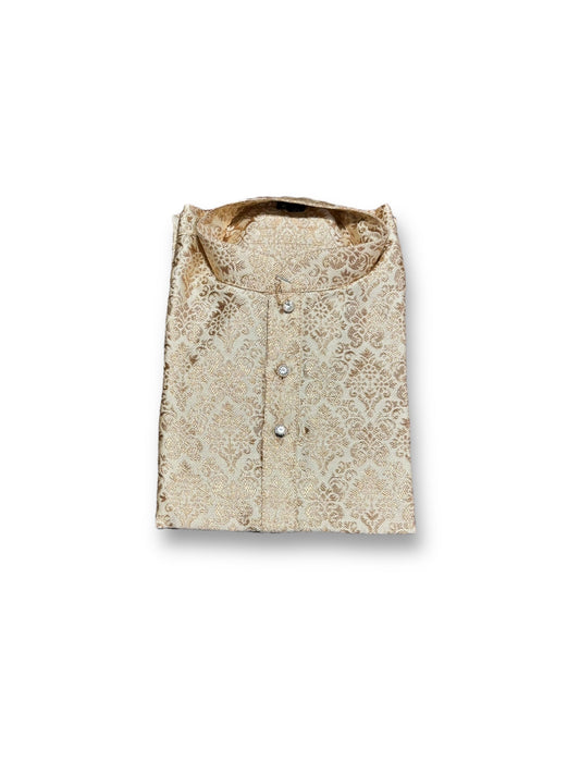 TRADITIONAL - BOYS GOLDEN KURTA PAJAMA - 6351