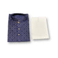 TRADITIONAL BOYS NAVY BLUE PRINTED KURTA PAJAMA - 6441
