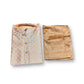 TRADITIONAL BOYS OFF WHITE SILK KURTA PAJAMA - 6326