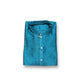 TRADITIONAL- BOYS RAMA BLUE SILK KURTA PAJAMA - 6216