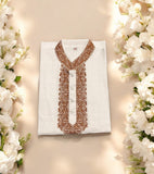 TRADITIONAL WHITE CLASSIC COMFORT: BOYS COTTON KURTA - 09