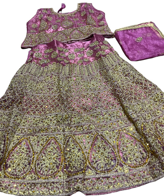 TRADITIONAL GIRLS LEHENGA CHOLI SET – ETHNIC WEAR FOR KIDS-013