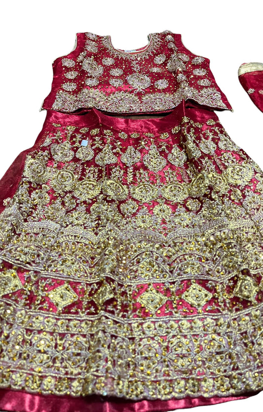 TRADITIONAL GIRLS LEHENGA CHOLI SET – ETHNIC WEAR FOR KIDS-07