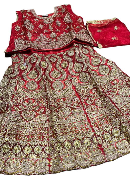 TRADITIONAL GIRLS LEHENGA CHOLI SET – ETHNIC WEAR FOR KIDS-08