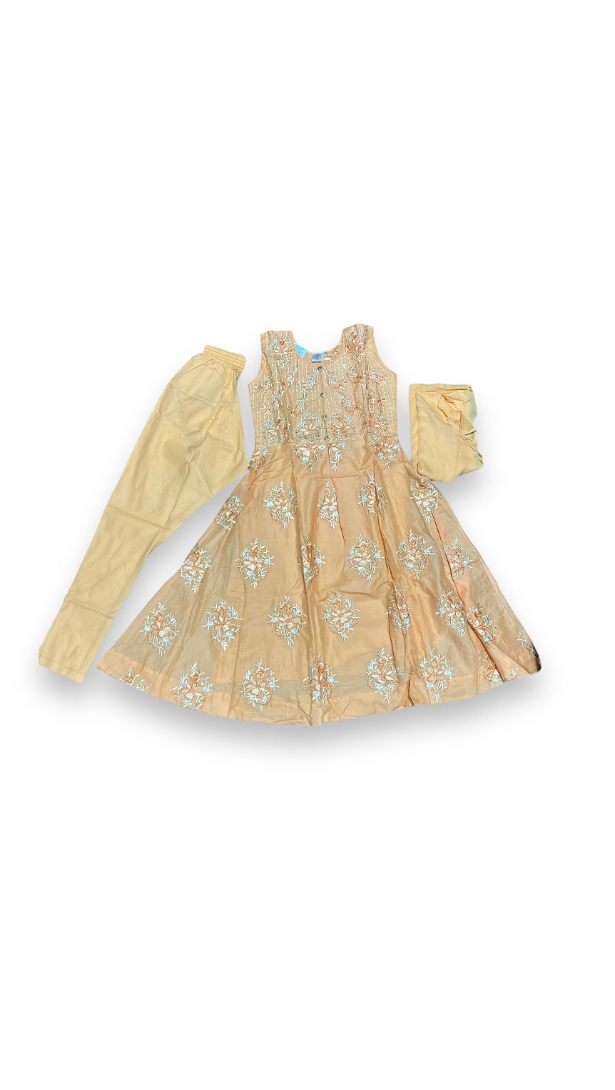 TRADITIONAL COTTON SALWAR KAMEEZ SUIT FOR GIRLS - ETHNIC WEAR FOR KIDS - 03
