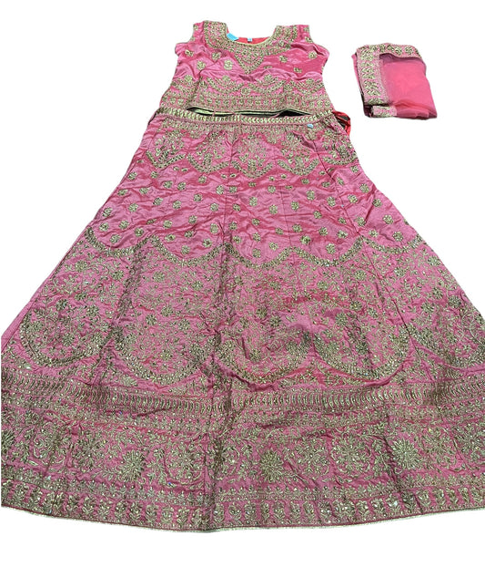TRADITIONAL GIRLS LEHENGA CHOLI SET – ETHNIC WEAR FOR KIDS-025