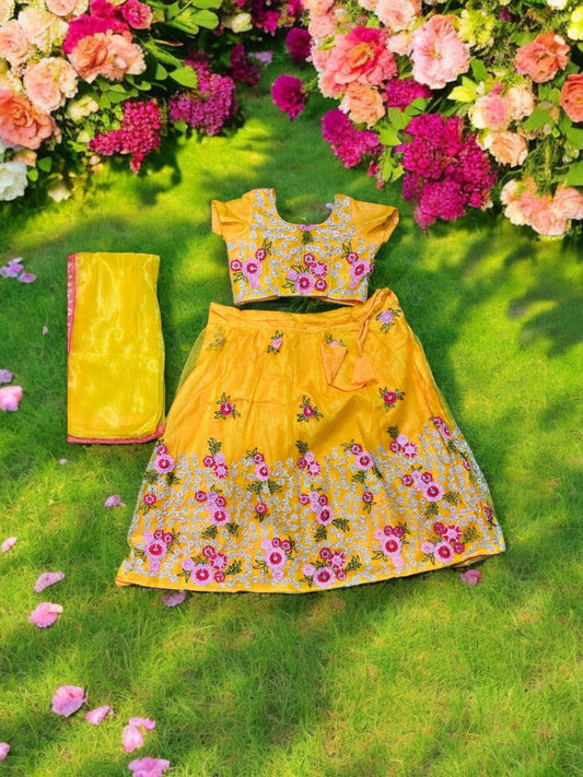 TRADITIONAL GIRLS LEHENGA CHOLI SET – ETHNIC WEAR FOR KIDS-029