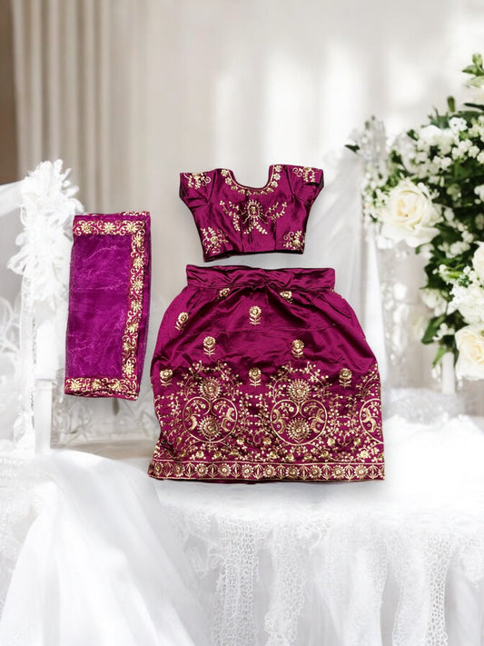 TRADITIONAL GIRLS LEHENGA CHOLI SET – ETHNIC WEAR FOR KIDS-030