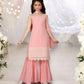 TRADITIONAL DESIGNER FESTIVE WEAR HEAVY GEORGETTE SALWAR KAMEEZ SUIT FOR GIRLS-03