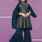 TRADITIONAL DESIGNER FESTIVE WEAR HEAVY GEORGETTE SALWAR KAMEEZ SUIT FOR GIRLS
