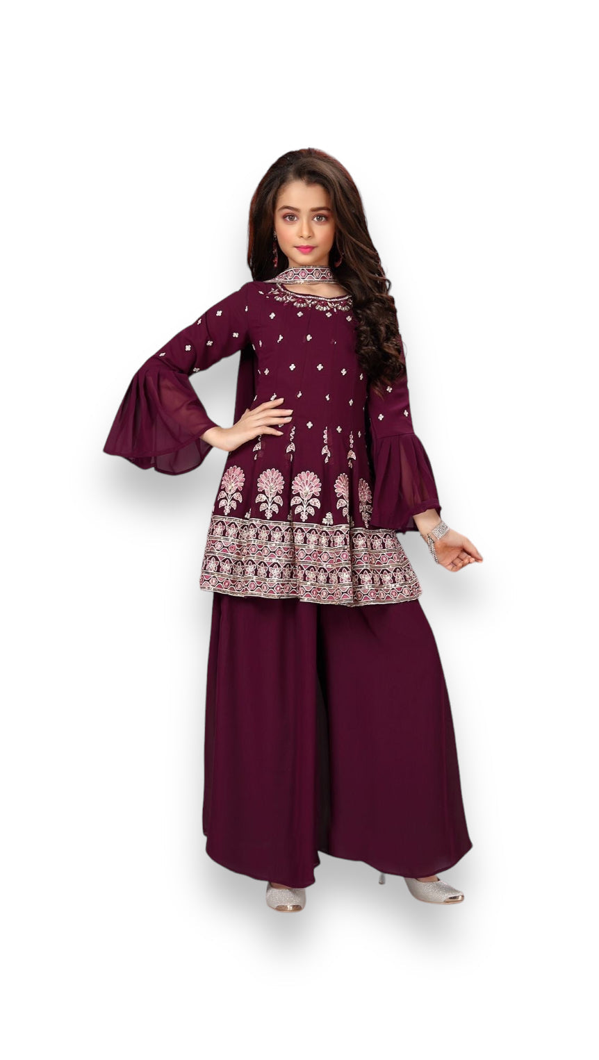 TRADITIONAL FANCY GEORGETTE SALWAR KAMEEZ FOR GIRLS